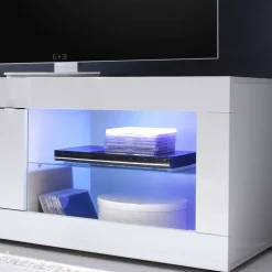 Modernes Fernsehunterschrank in Weiß - Sogno^Wohnen Clearance