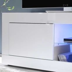 Modernes Fernsehunterschrank in Weiß - Sogno^Wohnen Clearance