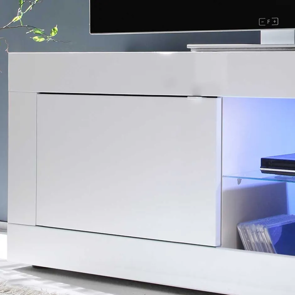 Modernes Fernsehunterschrank in Weiß - Sogno^Wohnen Clearance