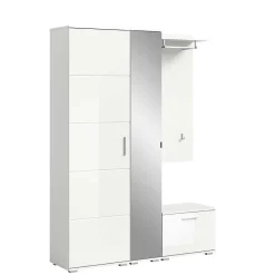 Modernes Garderobenset in Weiß - Rugova I^Wohnen Sale