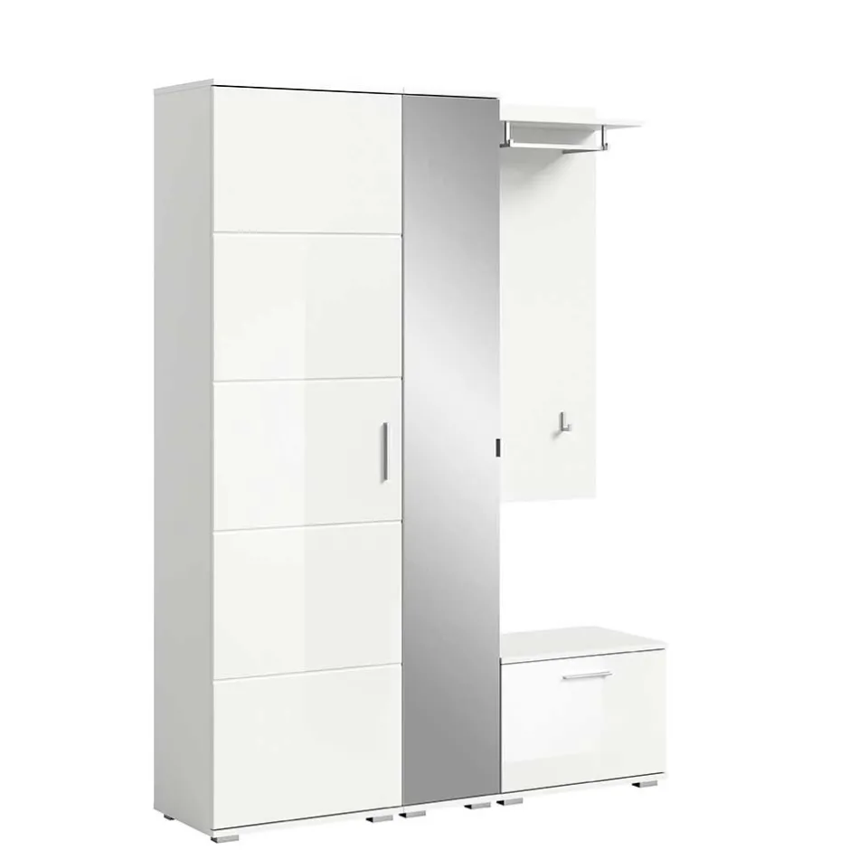 Modernes Garderobenset in Weiß - Rugova I^Wohnen Sale