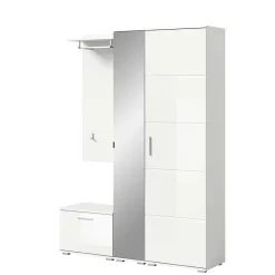 Modernes Garderobenset in Weiß - Rugova I^Wohnen Sale