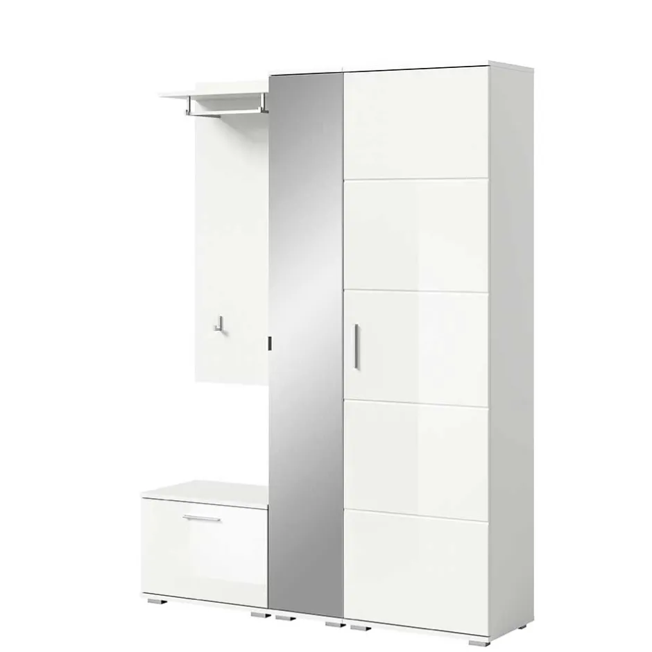 Modernes Garderobenset in Weiß - Rugova I^Wohnen Sale