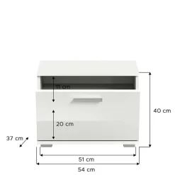 Modernes Garderobenset in Weiß - Rugova I^Wohnen Sale