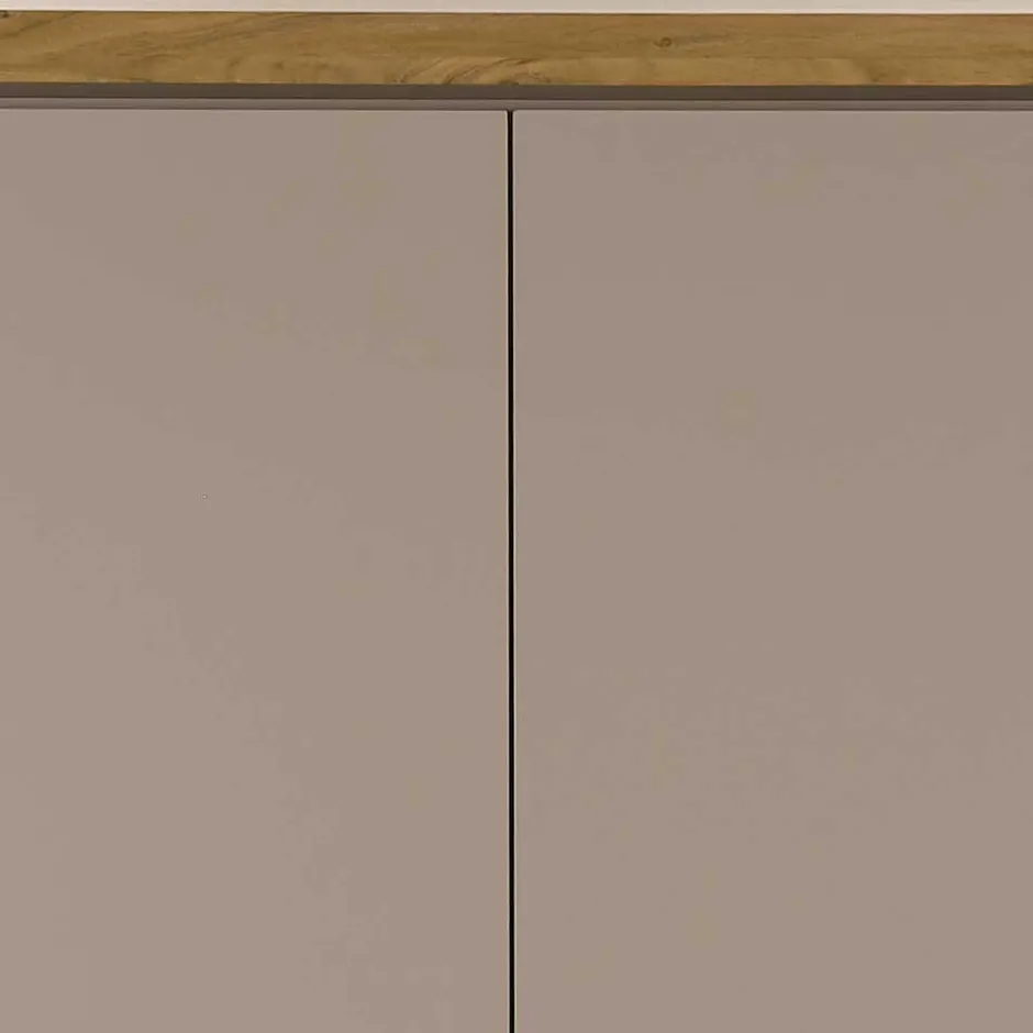 Wohnen Modernes Highboard in Taupe & Akazie - Anja