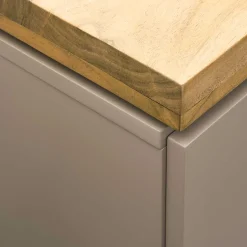 Wohnen Modernes Highboard in Taupe & Akazie - Anja
