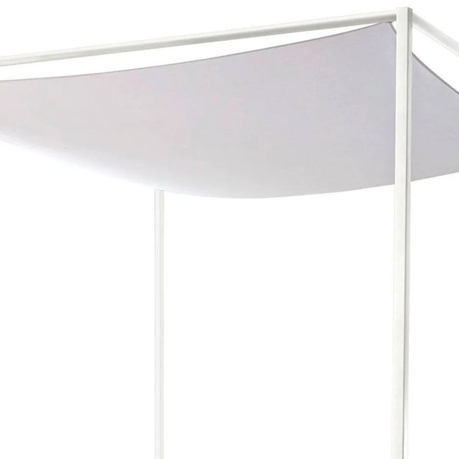 Modernes Himmelbett in Eiche Bianco & Weiß - Blackbeard^Wohnen Hot