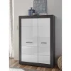 Modernes Hochglanz Highboard mit 2 Türen - Istensa I^Wohnen New