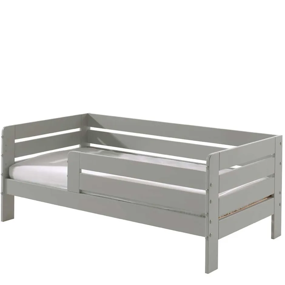 Kinder Wohnen Modernes Kinderbett mit Rausfall-Schutz - 140x70 - Naosa