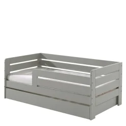 Kinder Wohnen Modernes Kinderbett mit Rausfall-Schutz - 140x70 - Naosa