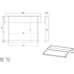 Modernes Kinderzimmer in Grau - Suzanas (dreiteilig)^Wohnen New