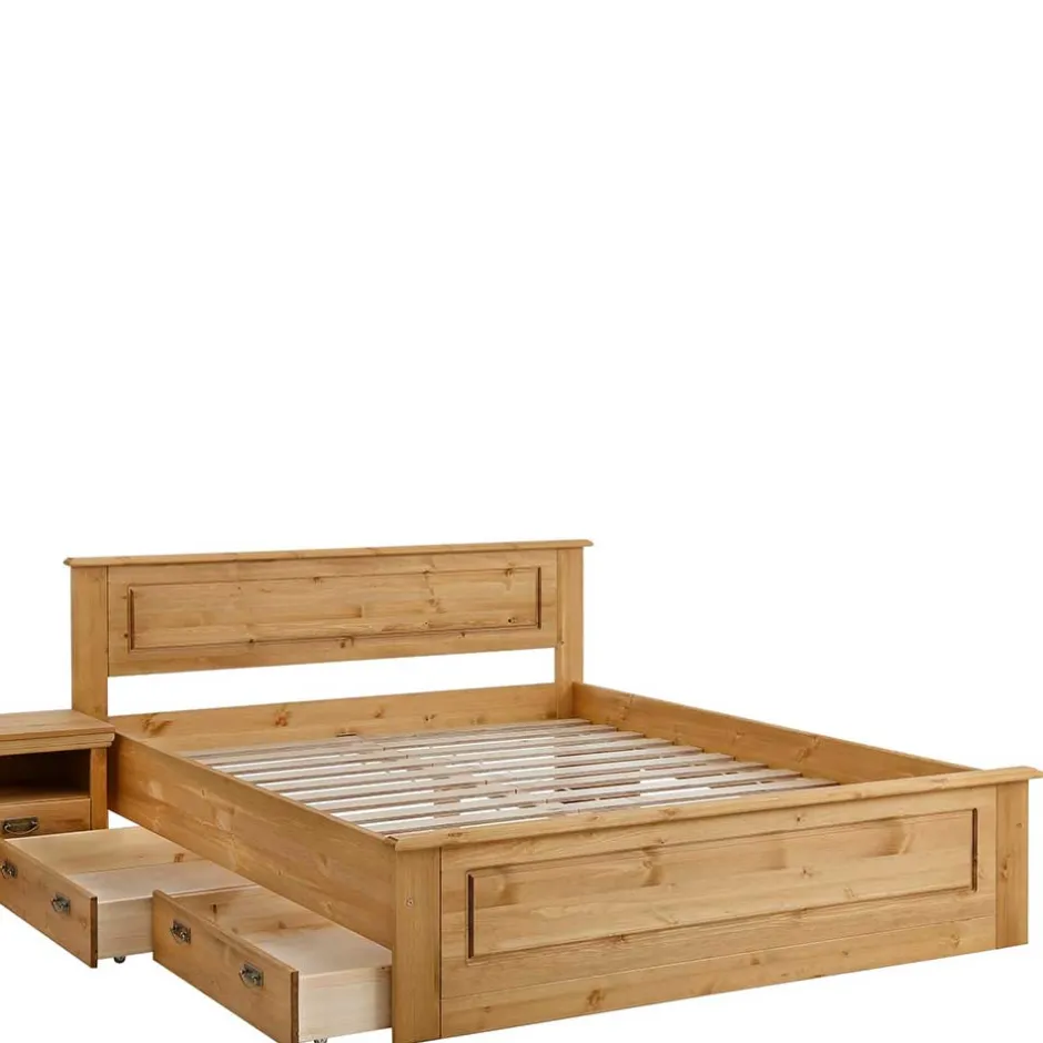 Modernes Landhausbett aus Kiefer - Inhusa^Wohnen Sale