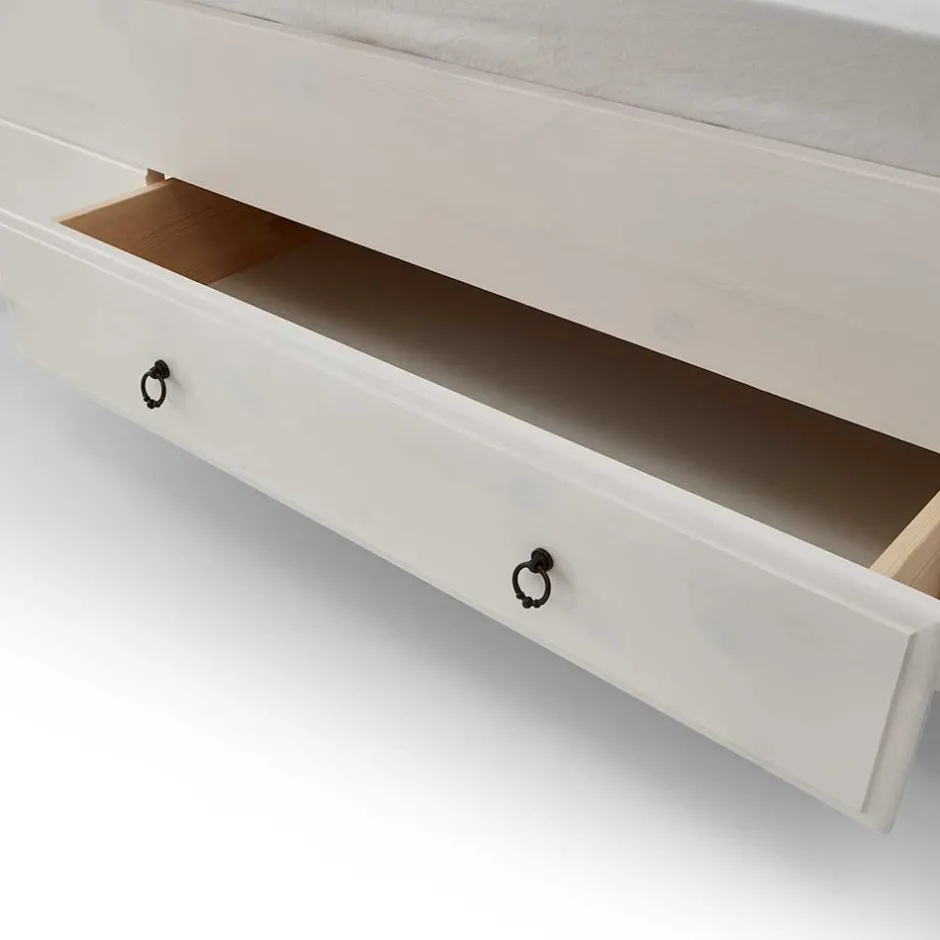 Modernes Landhausbett in Weiß - Kazanova^Wohnen Best