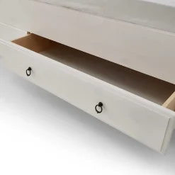 Modernes Landhausbett in Weiß & Grau - Caneon^Wohnen Sale