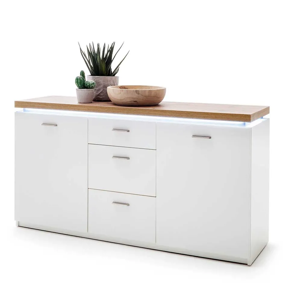 Wohnen Modernes Sideboard mit LED Beleuchtung - Nusenia