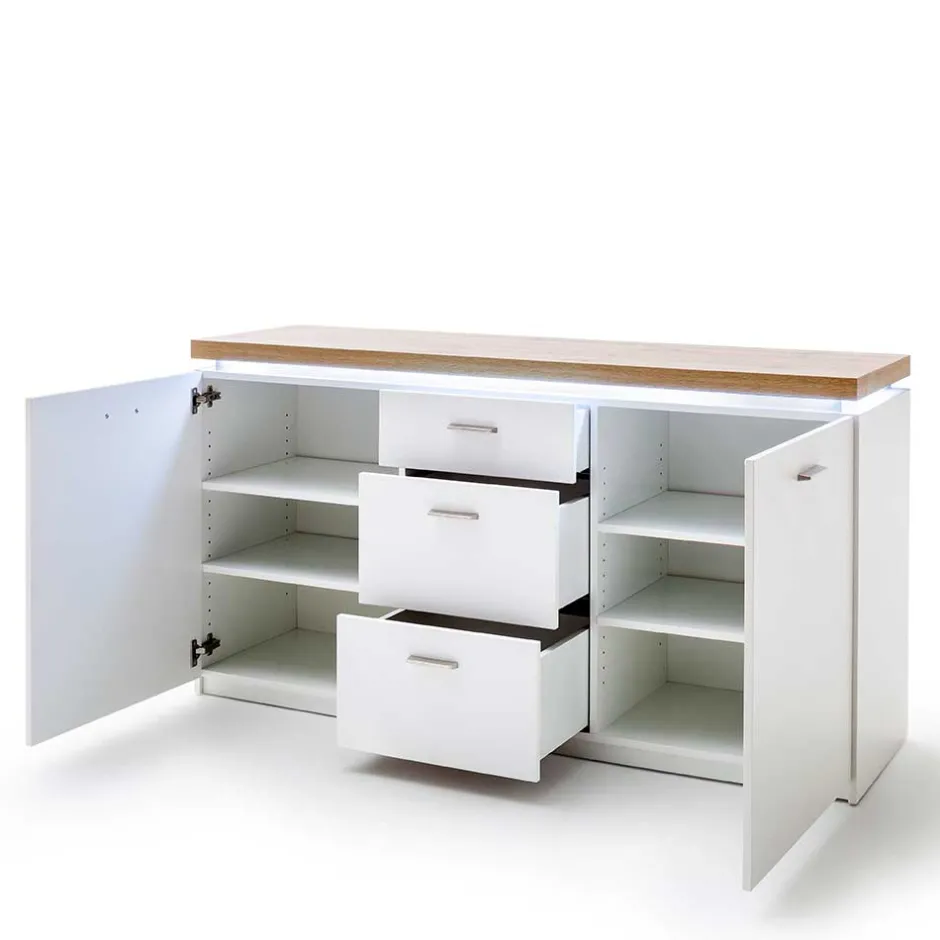 Wohnen Modernes Sideboard mit LED Beleuchtung - Nusenia