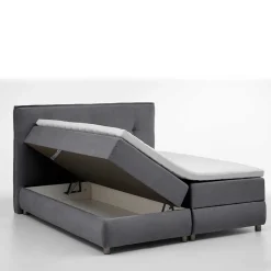 Modernes Stauraum-Boxspringbett in Anthrazit - Zavagossa^Wohnen Outlet