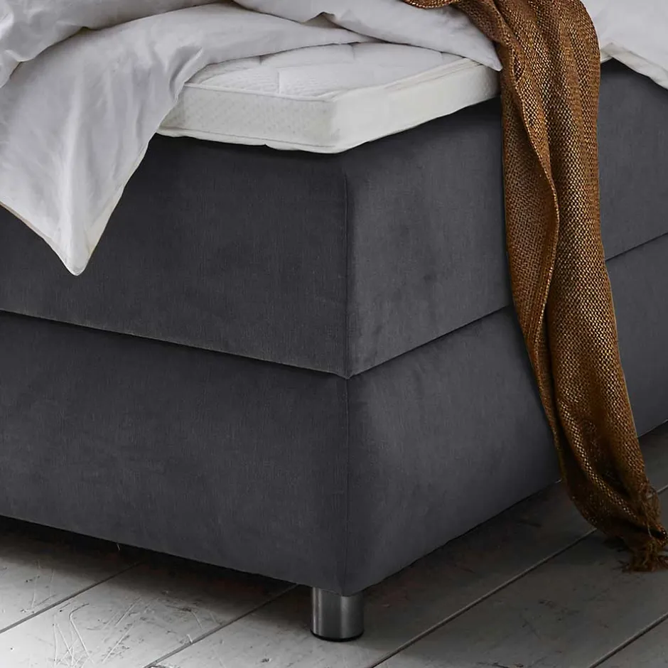 Modernes Stauraum-Boxspringbett in Anthrazit - Zavagossa^Wohnen Outlet