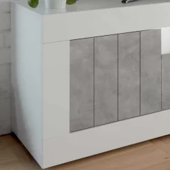 Modernes TV Element in Hochglanz Weiß - Niris^Wohnen Online