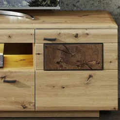 Modernes TV Lowboard in Holzoptik Wildeiche - Iniaco^Wohnen Discount