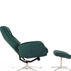 Wohnen Modernes TV Sessel Set mit Fußhocker - Trapani (zweiteilig)