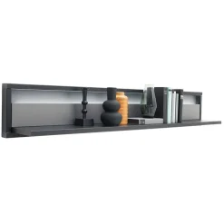 Wohnen Modernes Wandboard in Grau - 156 cm breit - Ridona