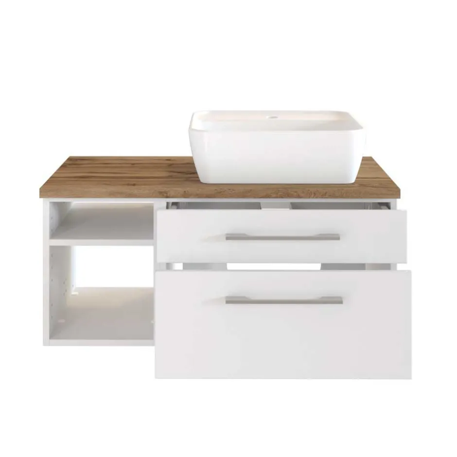 Modernes Waschbecken mit Schrank & Regal - Enwicos^Wohnen Clearance