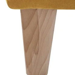 Wohnen Modern-kantiger Sessel in Gelb und Buche - Crasting