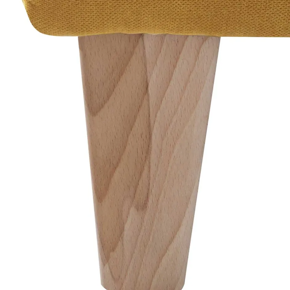 Wohnen Modern-kantiger Sessel in Gelb und Buche - Crasting