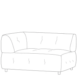 Modul Couchelement in Blassgrün Chenille - Montreal^Wohnen