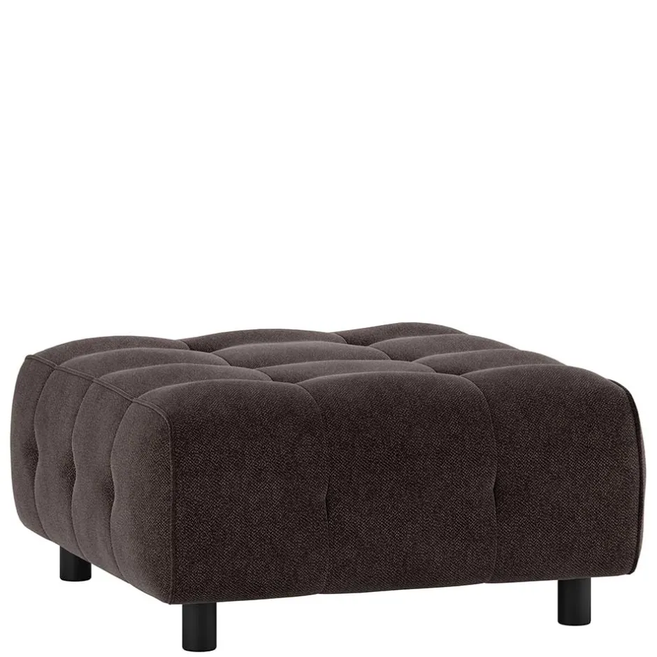 Wohnen Modul Sofahocker in Graubraun meliert - Shinin