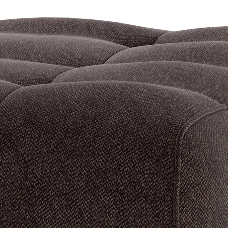 Wohnen Modul Sofahocker in Graubraun meliert - Shinin