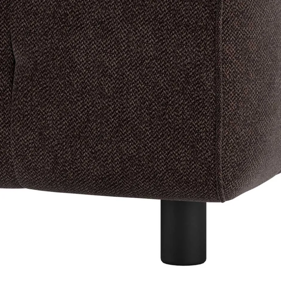 Wohnen Modul Sofahocker in Graubraun meliert - Shinin