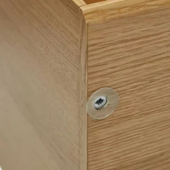 Wohnen Modulares Standregal in Eiche Furnier - Hero (neunteilig)