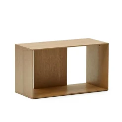 Wohnen Modulares Standregal in Eiche Furnier - Hero (neunteilig)