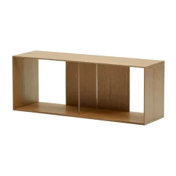 Wohnen Modulares Standregal in Eiche Furnier - Hero (neunteilig)