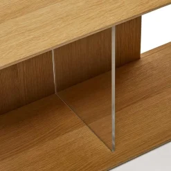 Wohnen Modulares Standregal in Eiche Furnier - Hero (neunteilig)