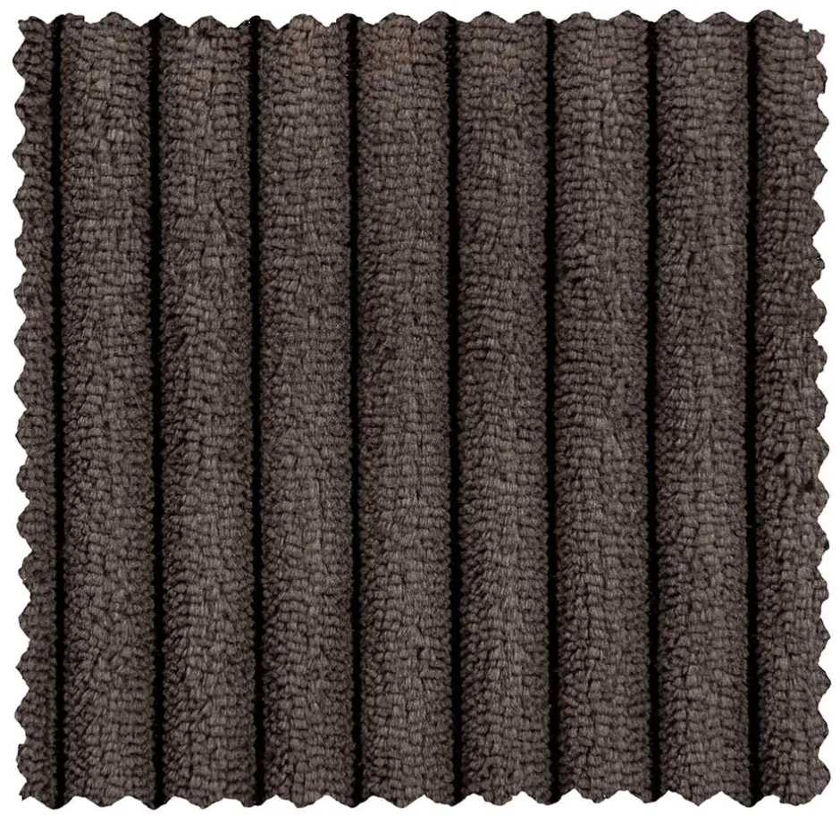 Wohnen Modulcouch Polsterhocker in Graubraun Cord - Vita