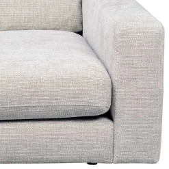 Wohnen Modulcouch Recamiere in Hellgrau - Esmen