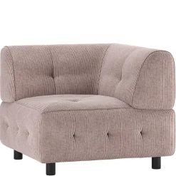 Modulsofa Eckelement aus Cord Mauve - Samorah^Wohnen Outlet