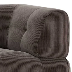 Modulsofa Eckteil aus Cord Graubraun - Vita^Wohnen Best