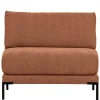 Wohnen Modulsofa Element in Rost Braun Chenille - Brixx