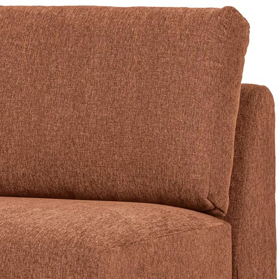Wohnen Modulsofa Element in Rost Braun Chenille - Brixx