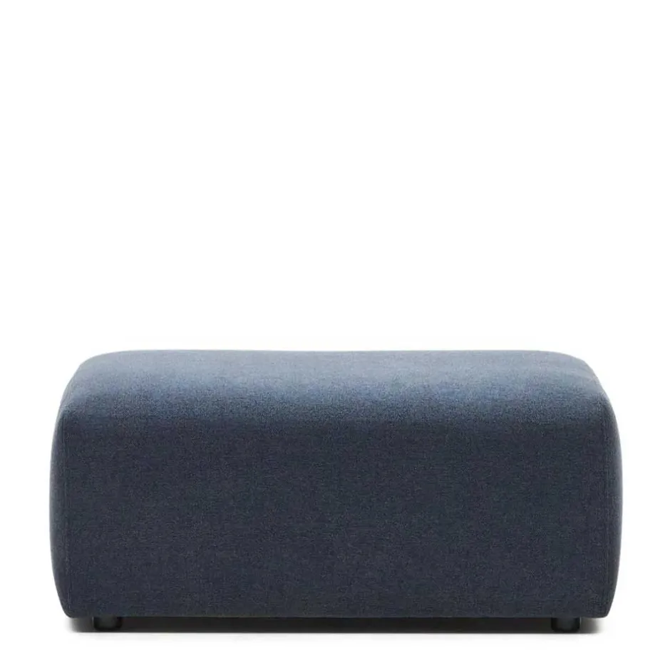 Wohnen Modulsofa Hocker Randmodul in Dunkelblau - Fouzi