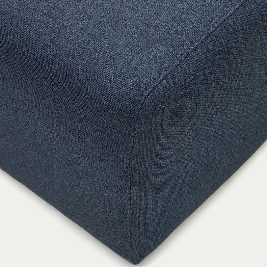 Wohnen Modulsofa Hocker Randmodul in Dunkelblau - Fouzi