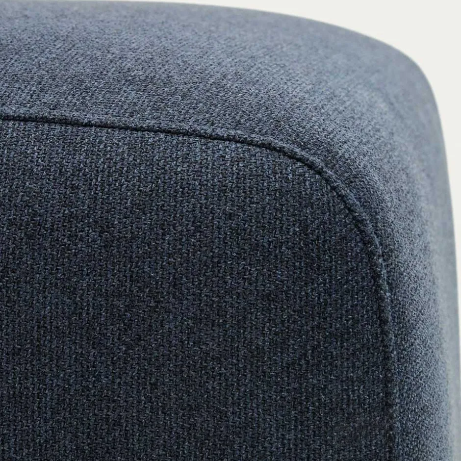 Wohnen Modulsofa Hocker Randmodul in Dunkelblau - Fouzi