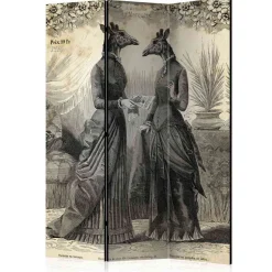 Wohnen Monochromer Paravent 135x172 cm - Loirena