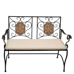 Mosaik Gartenbank mit zwei Sitzplätzen - Estravo^Wohnen Best