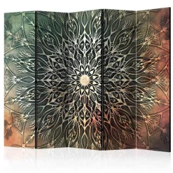 Wohnen Motiv Paravent mit 5 Leinwand-Flügeln - Malvarion