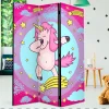 Kinder Wohnen Motiv Paravent Tanzendes Einhorn Dab - Loho